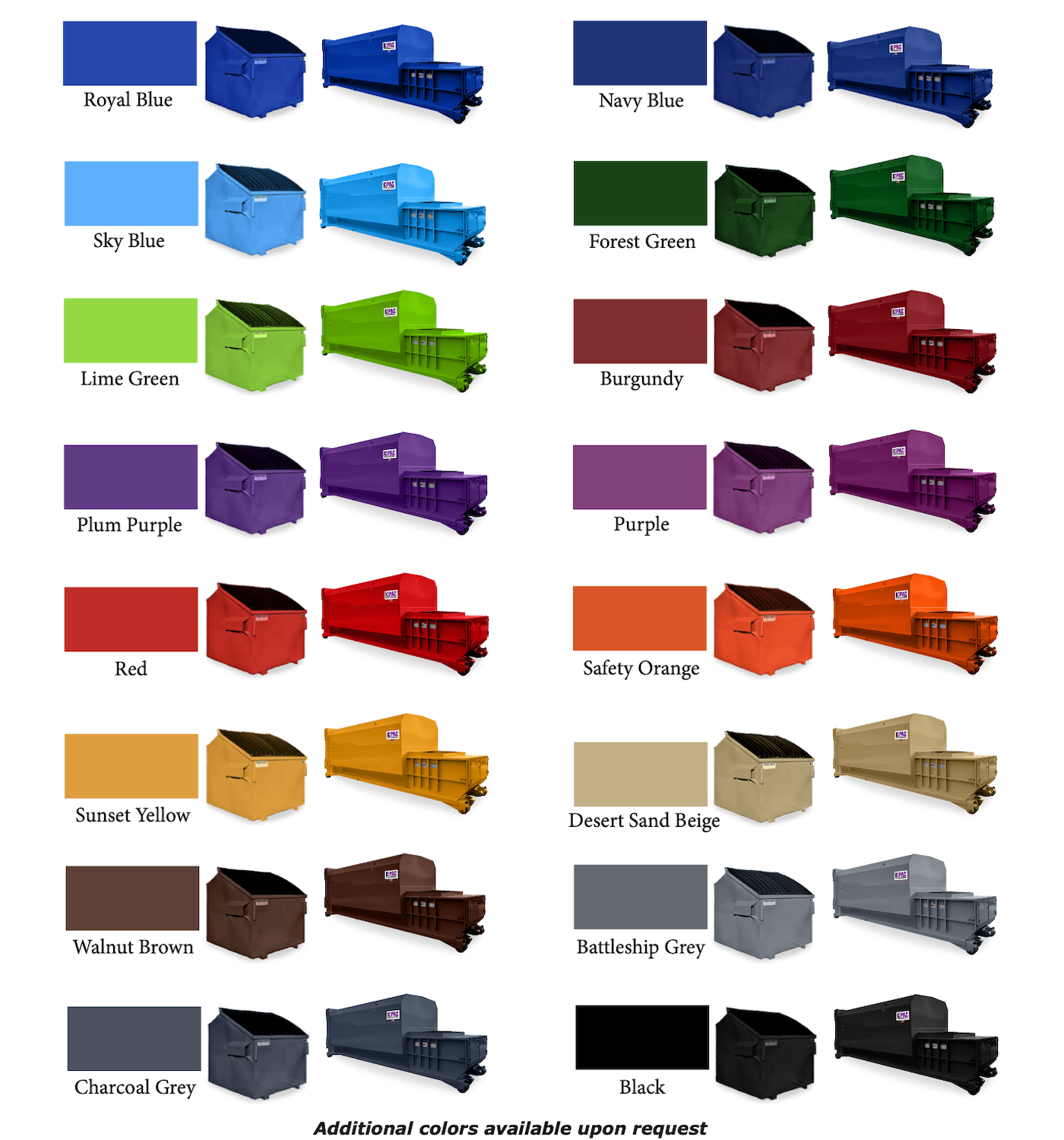 Standard color chart